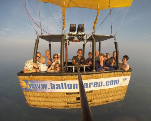 Luchtballonvaart in Laren naar Borculo
